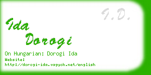 ida dorogi business card